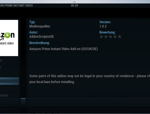 Kodi mit Amazon Prime Instant Video angetestet